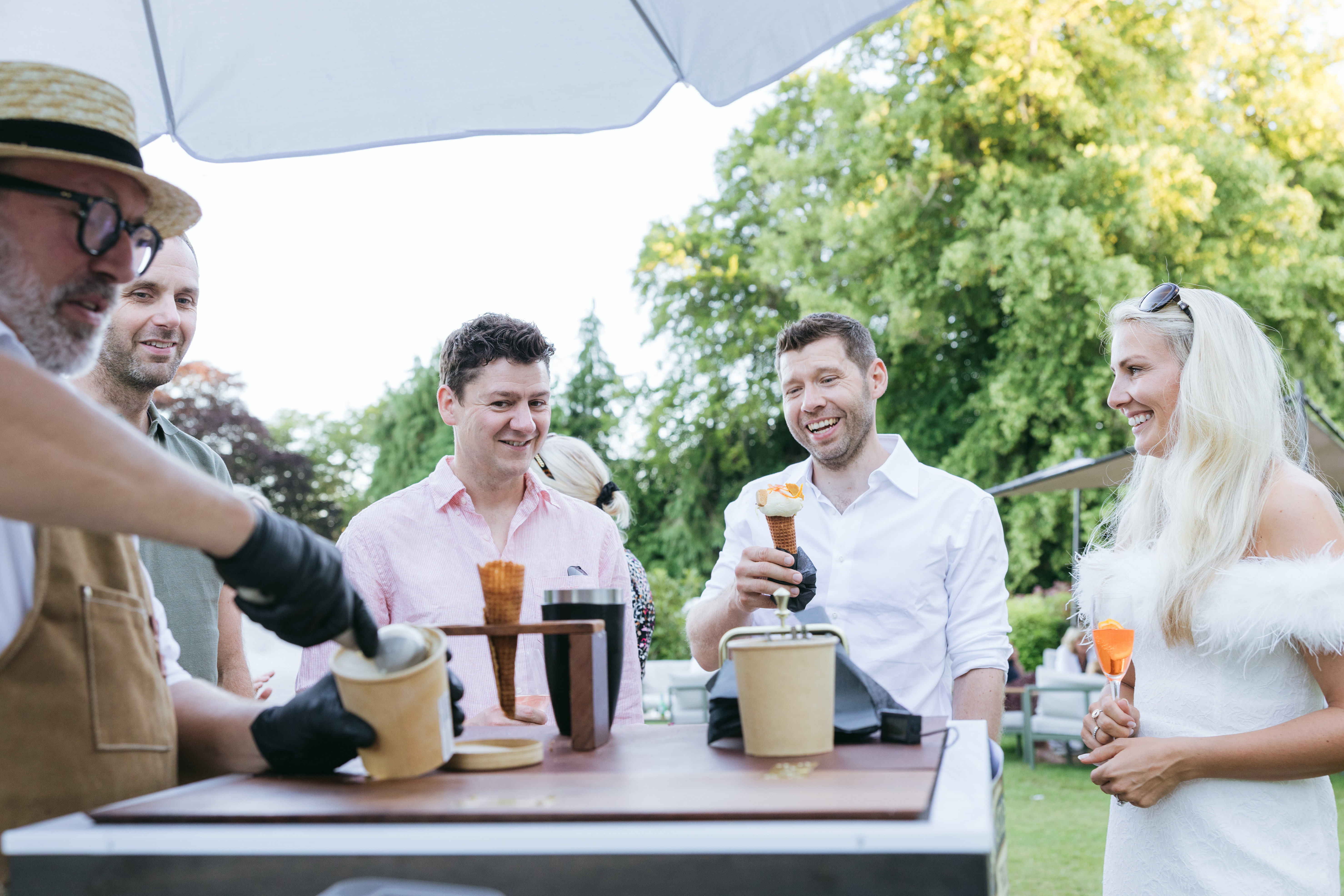 Thistle & Churn wedding ice cream service