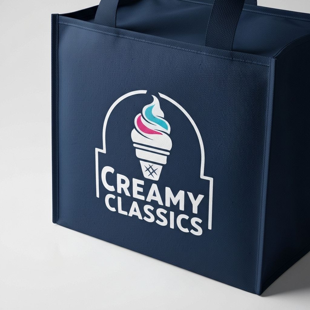Insulated Ice Cream Tote Bag
